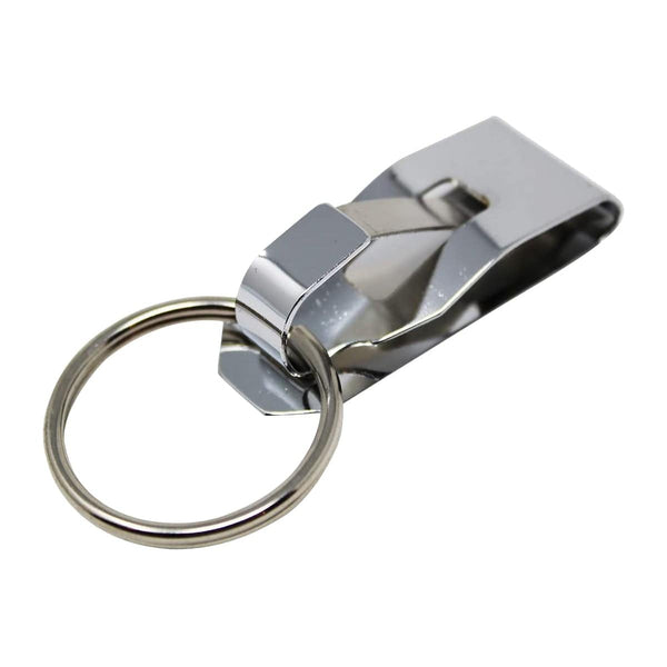 Heavy Duty Badge Reel with Chain & Belt Clip - Strong All Metal Retractable Keychain for Keys and Badges (2120-3325)
