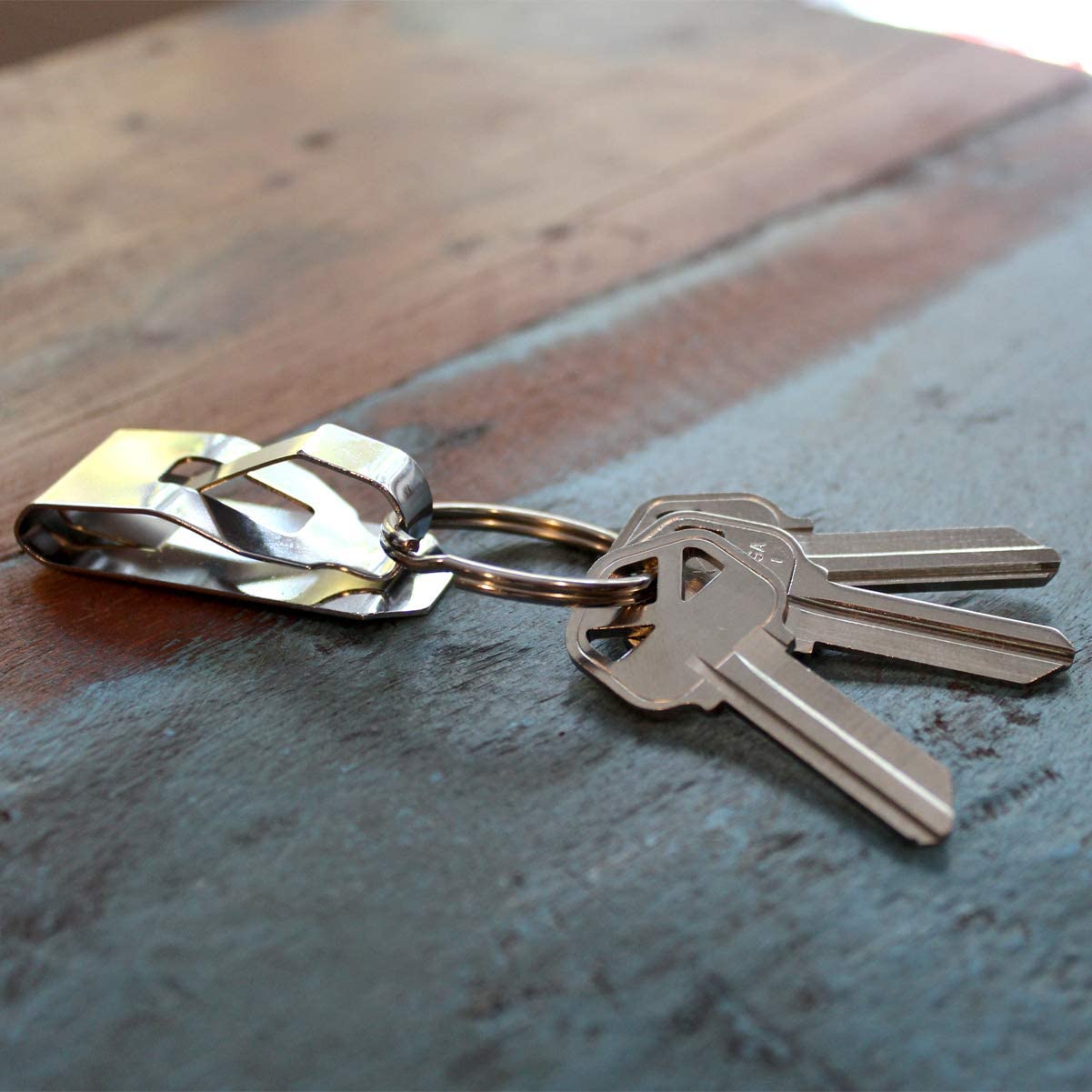 Belt Clip Keychain Holder with Metal Hook & Heavy Duty 1 1/4 Inch Key Ring SPID-9900-Q2