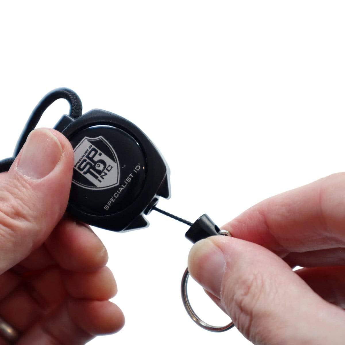 Retractable Badge Reel With Steel Chain Link Cable - Free Ship! - Heavy Duty Metal Badge Holder With Belt Clip & Vinyl Strap for ID and Keys Retractable Badge Reel With Steel Chain Link Cable - Free Ship! - Heavy Duty Metal Badge Holder With Belt Clip & Vinyl Strap for ID and Keys