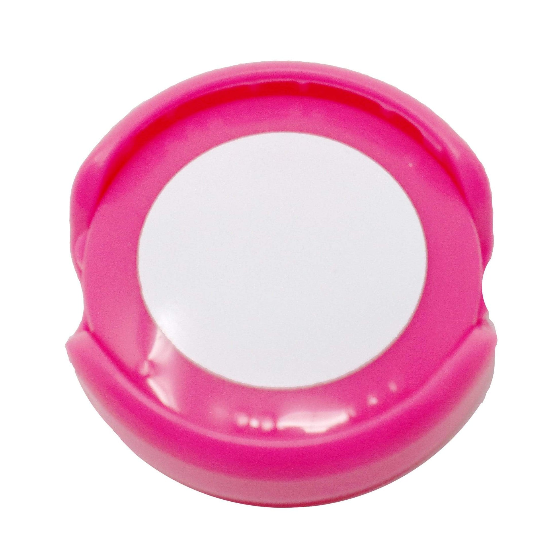 Hot Pink Antimicrobial Stethoscope ID Tag - Customizable Label & Adjustable Tube Size to Fit Most Stehs ST99-HOTPINK