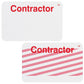 Contractor One Step Manually-Issued Self-Expiring Badges, Box of 500 (P/N T200X) T2005