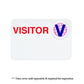 Manual "VISITOR" Badge With Expiring Time Covers, Box of 1000 (P/N T5812) T5812
