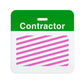 Contractor Preprinted Self-Expiring Badge Backpart, Box of 1000 (P/N T59XX) T5915A