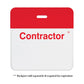1+ Manual One-week Expiring TIMEbadge "CONTRACTOR" (P/N T6205) T6205