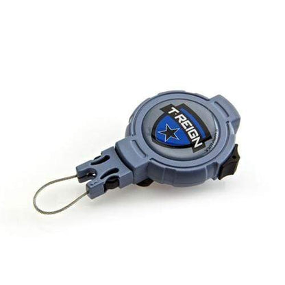 Stainless Steel Belt Clip T-Reign Large Heavy Duty Retractable Locking Gear Tether with Attachment Loop (TRHDXX) TRHDCL