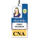 Yellow "CNA" Vertical Badge Buddy with Yellow Border BB-CNA-YELLOW-V