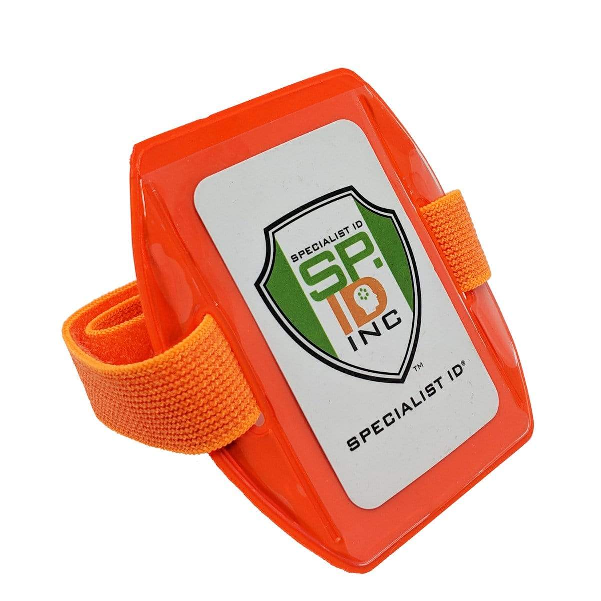 Orange Vertical Reflective Armband ID Holder (R504-ARN) R504-ARNO